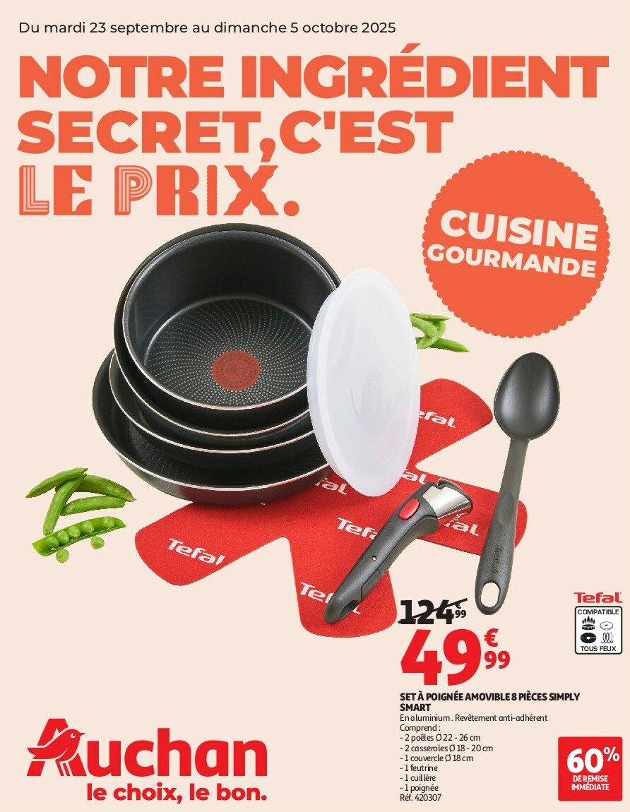 auchan - Auchan - Notre ingrédient secret c'est le prix folder geldig vanaf 23/09 - 05/10