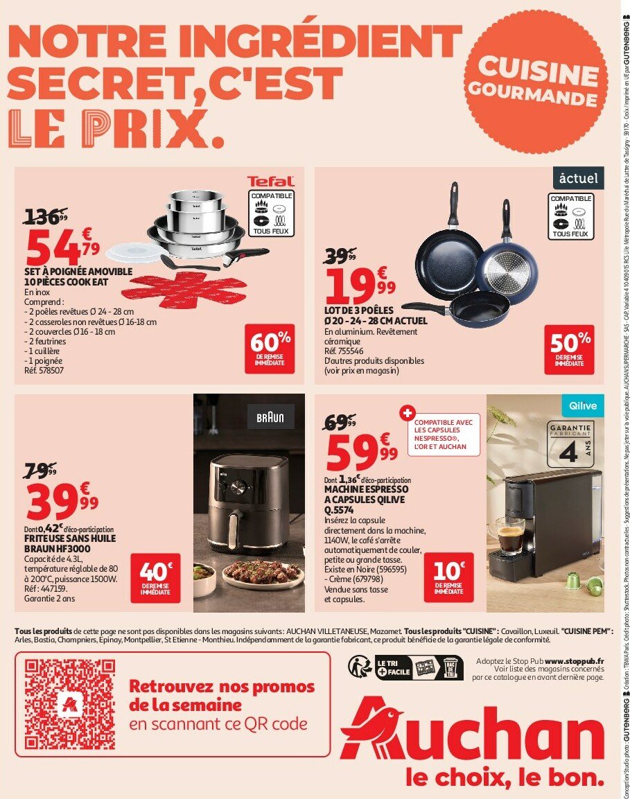 auchan - Auchan - Notre ingrédient secret c'est le prix folder geldig vanaf 23/09 - 05/10 - page: 28