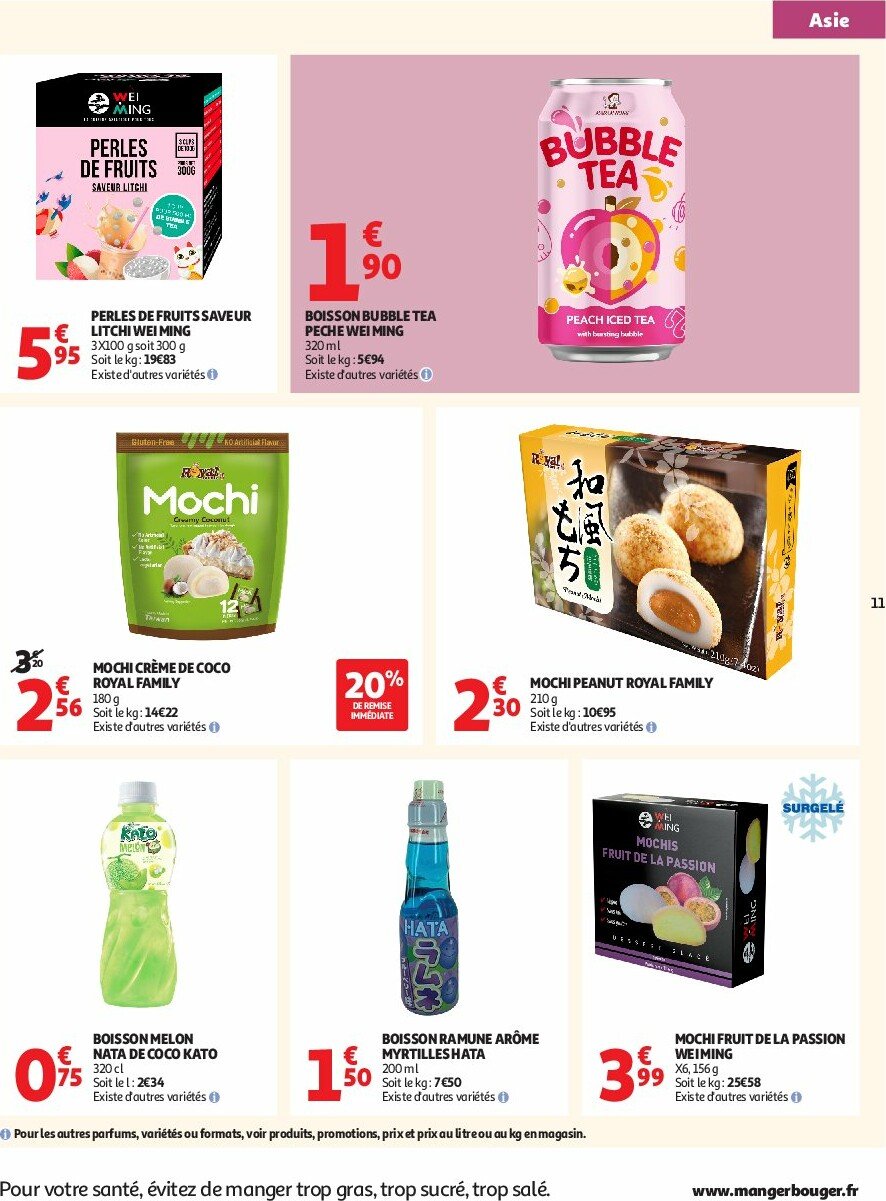 auchan - Auchan - L'Asie, on peut aller très loin avec des prix bas folder geldig vanaf 23/09 - 05/10 - page: 11
