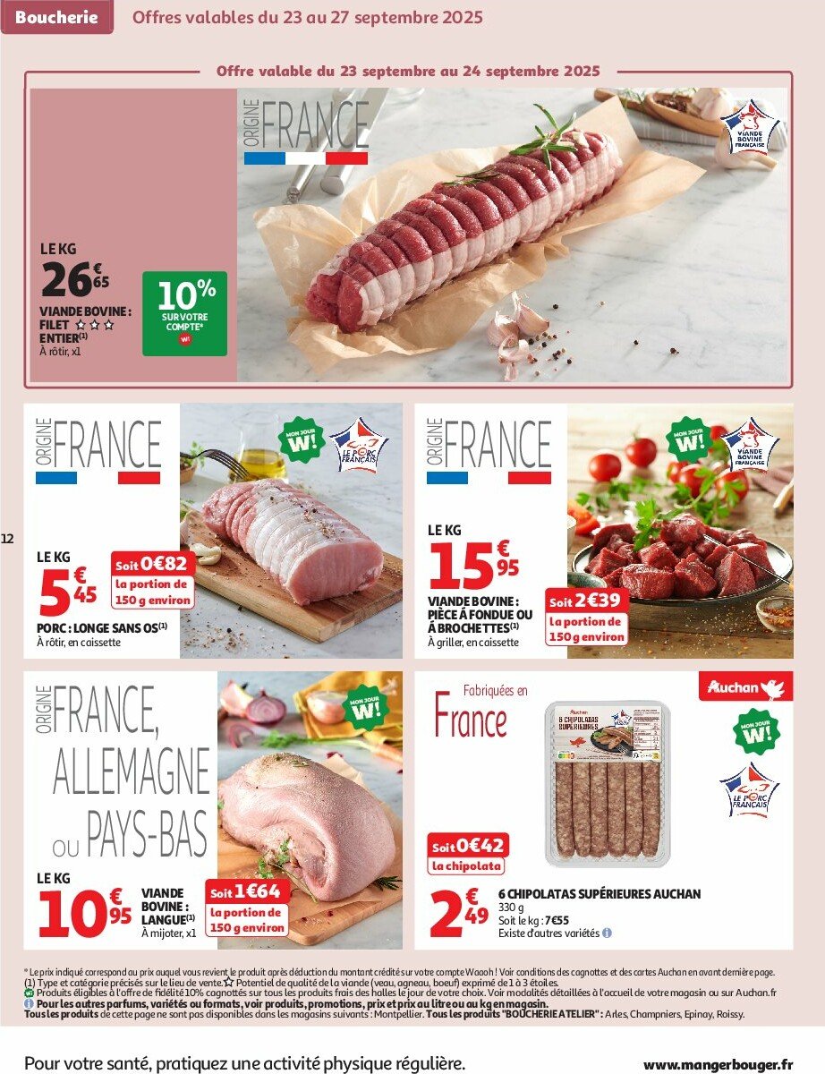 auchan - Auchan - L'Asie, on peut aller très loin avec des prix bas folder geldig vanaf 23/09 - 05/10 - page: 12