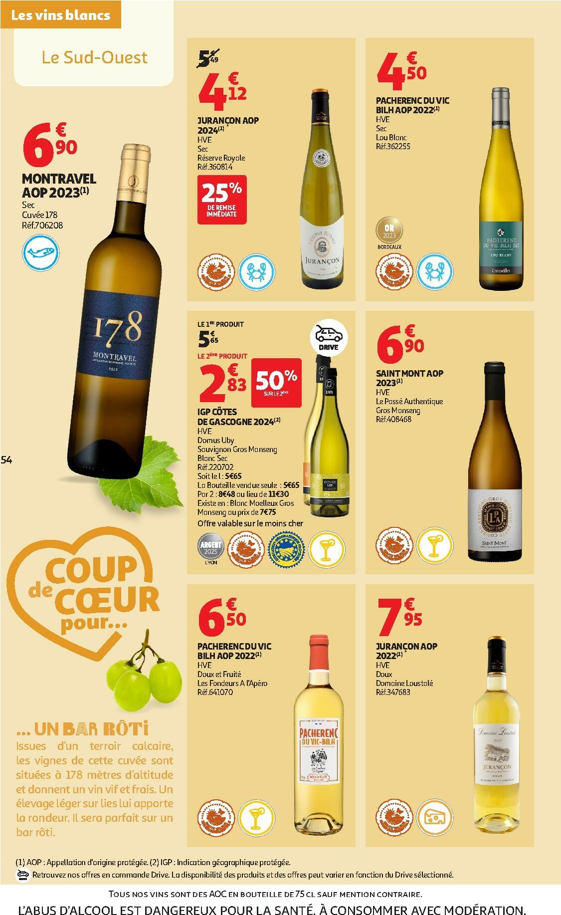 auchan - Auchan - Foire aux Vins d'Automne folder geldig vanaf 30/09 - 12/10 - page: 54