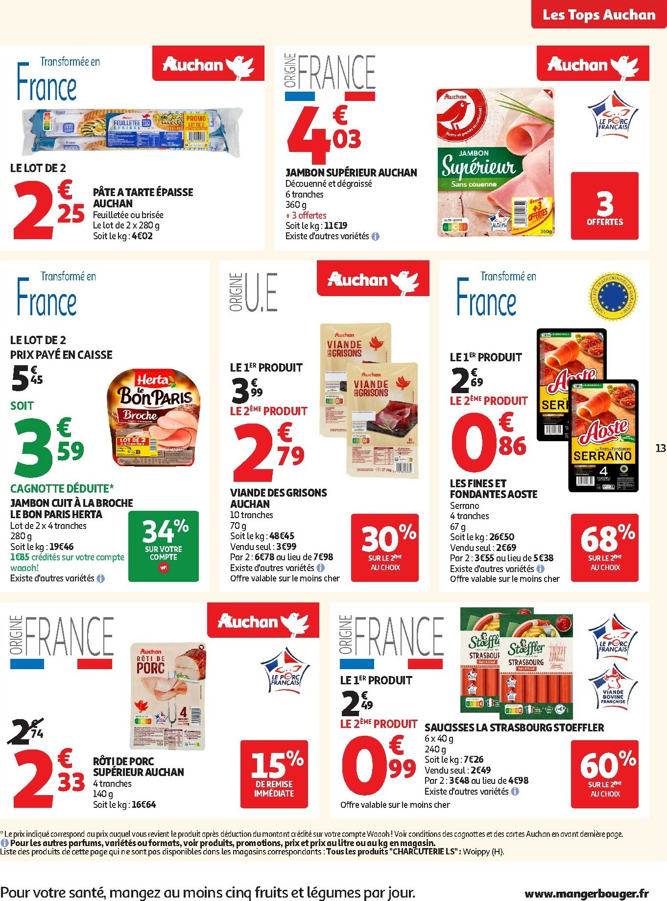 auchan - Auchan supermarché - Les Halles d'automne dans votre super folder geldig vanaf 30/09 - 11/10 - page: 13