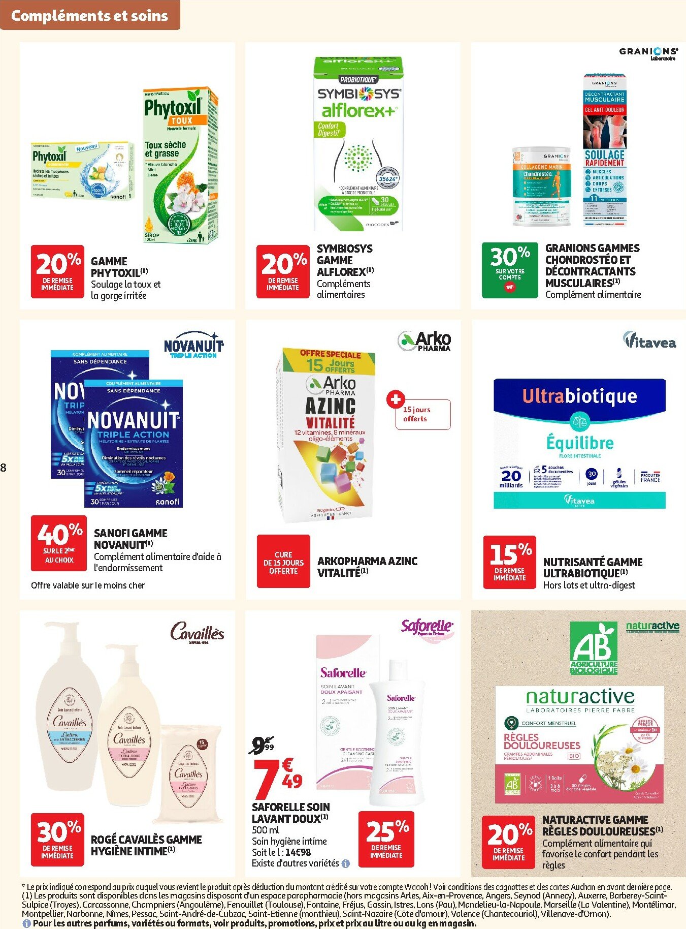 auchan - Auchan - Pour les peaux à tendance économe folder geldig vanaf 30/09 - 19/10 - page: 8