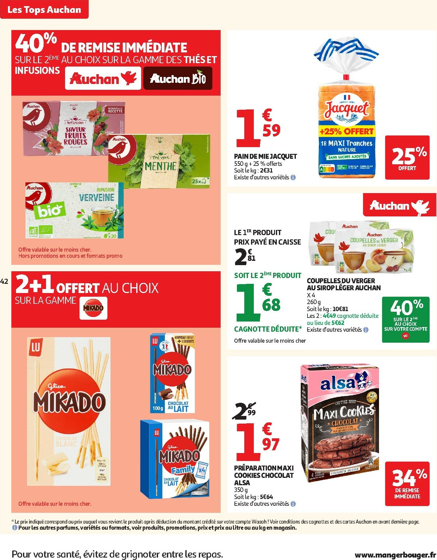 auchan - Auchan - Les Halles d'automne : les prix bas, c'est toujours de saison folder geldig vanaf 30/09 - 12/10 - page: 42