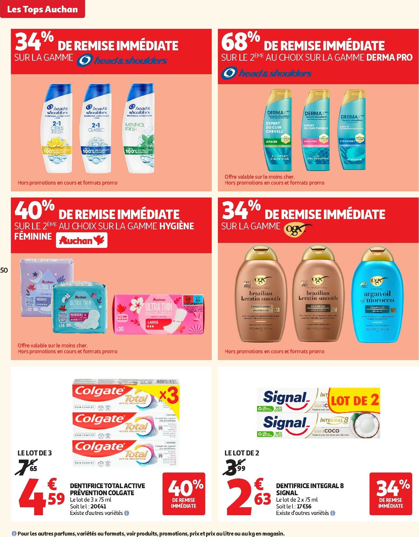 auchan - Auchan - Les Halles d'automne : les prix bas, c'est toujours de saison folder geldig vanaf 30/09 - 12/10 - page: 50