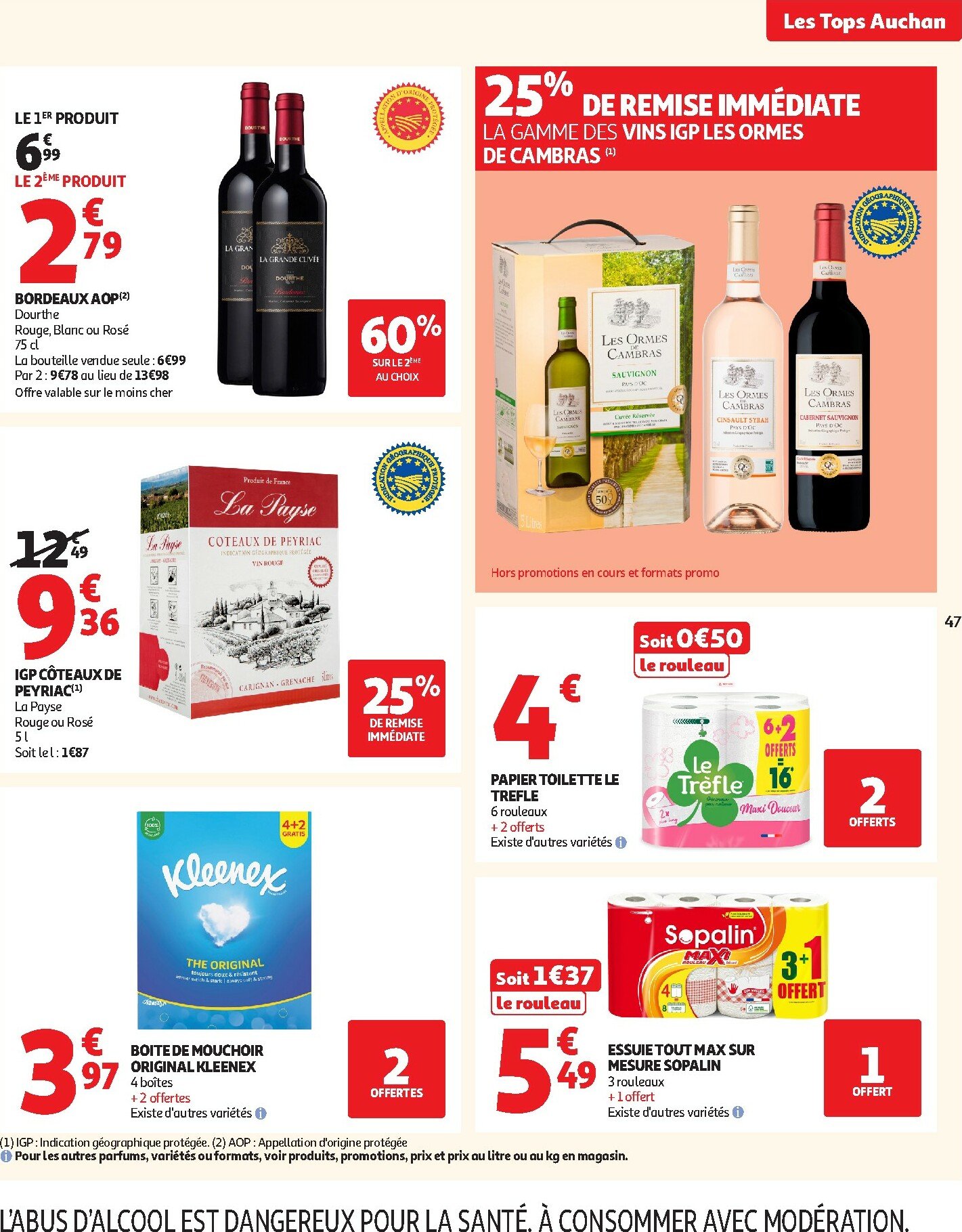 auchan - Auchan - Les Halles d'automne : les prix bas, c'est toujours de saison folder geldig vanaf 30/09 - 12/10 - page: 47
