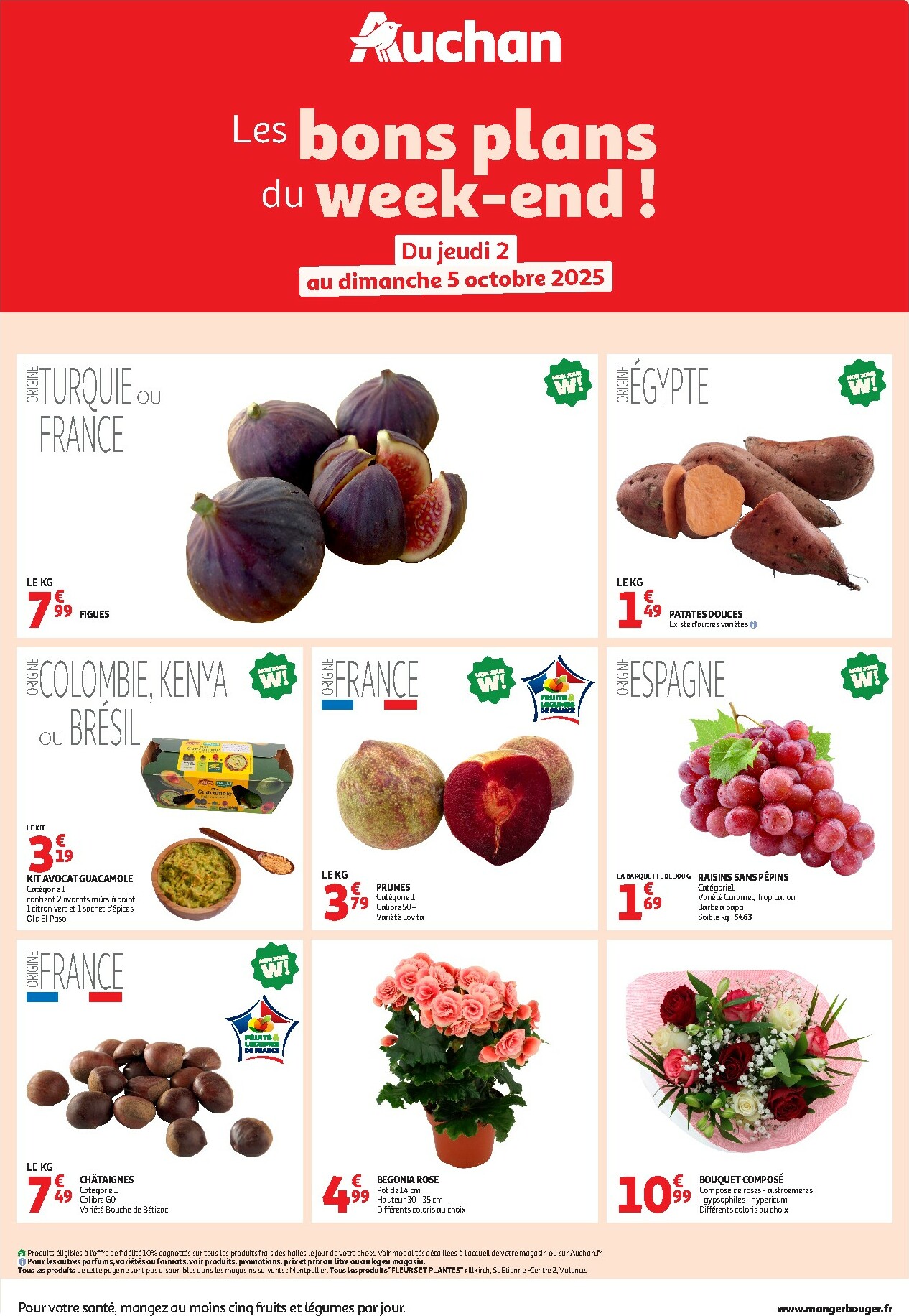 auchan - Auchan - Les bons plans du week-end dans votre hyper ! folder geldig vanaf 02/10 - 05/10