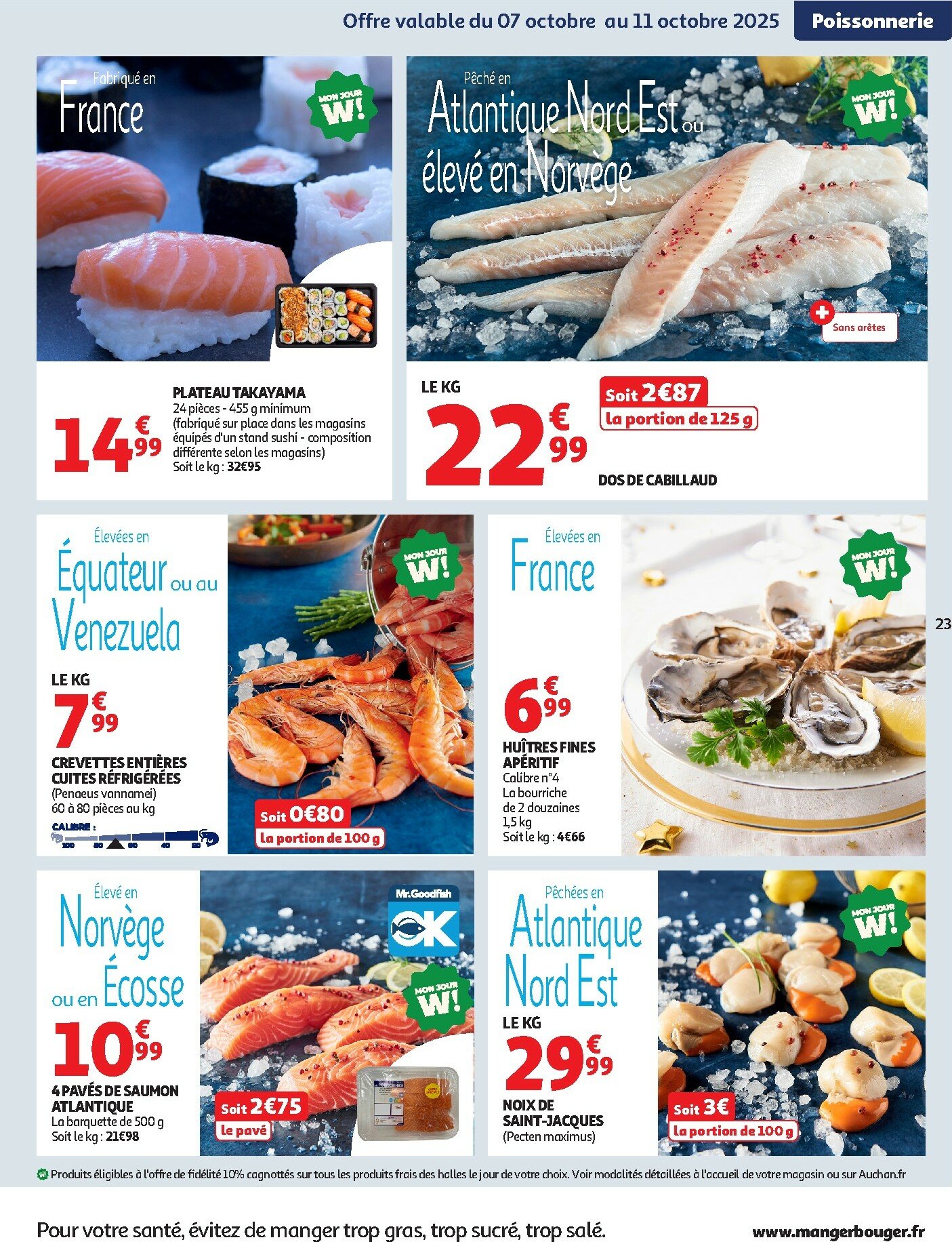 auchan - Auchan - Des petits prix pour les grands moments de la journée folder geldig vanaf 07/10 - 19/10 - page: 23
