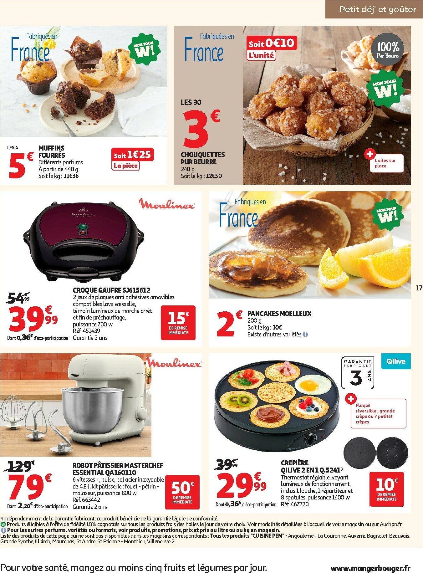 auchan - Auchan - Des petits prix pour les grands moments de la journée folder geldig vanaf 07/10 - 19/10 - page: 17