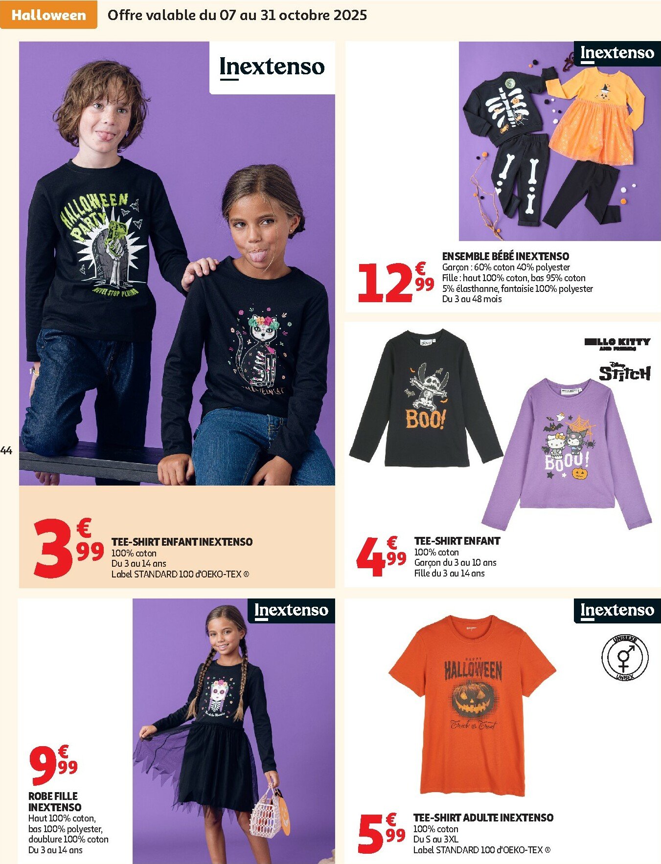 auchan - Auchan - Des petits prix pour les grands moments de la journée folder geldig vanaf 07/10 - 19/10 - page: 44