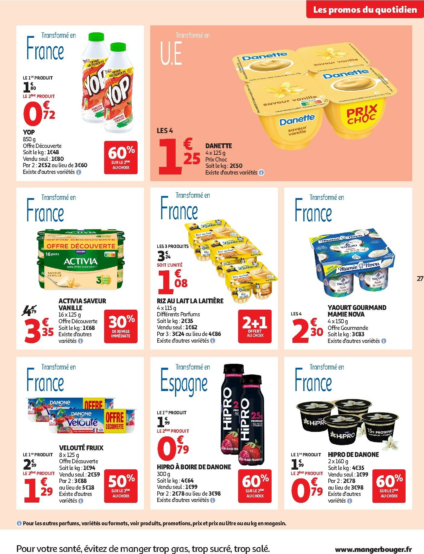 auchan - Auchan - Des petits prix pour les grands moments de la journée folder geldig vanaf 07/10 - 19/10 - page: 27