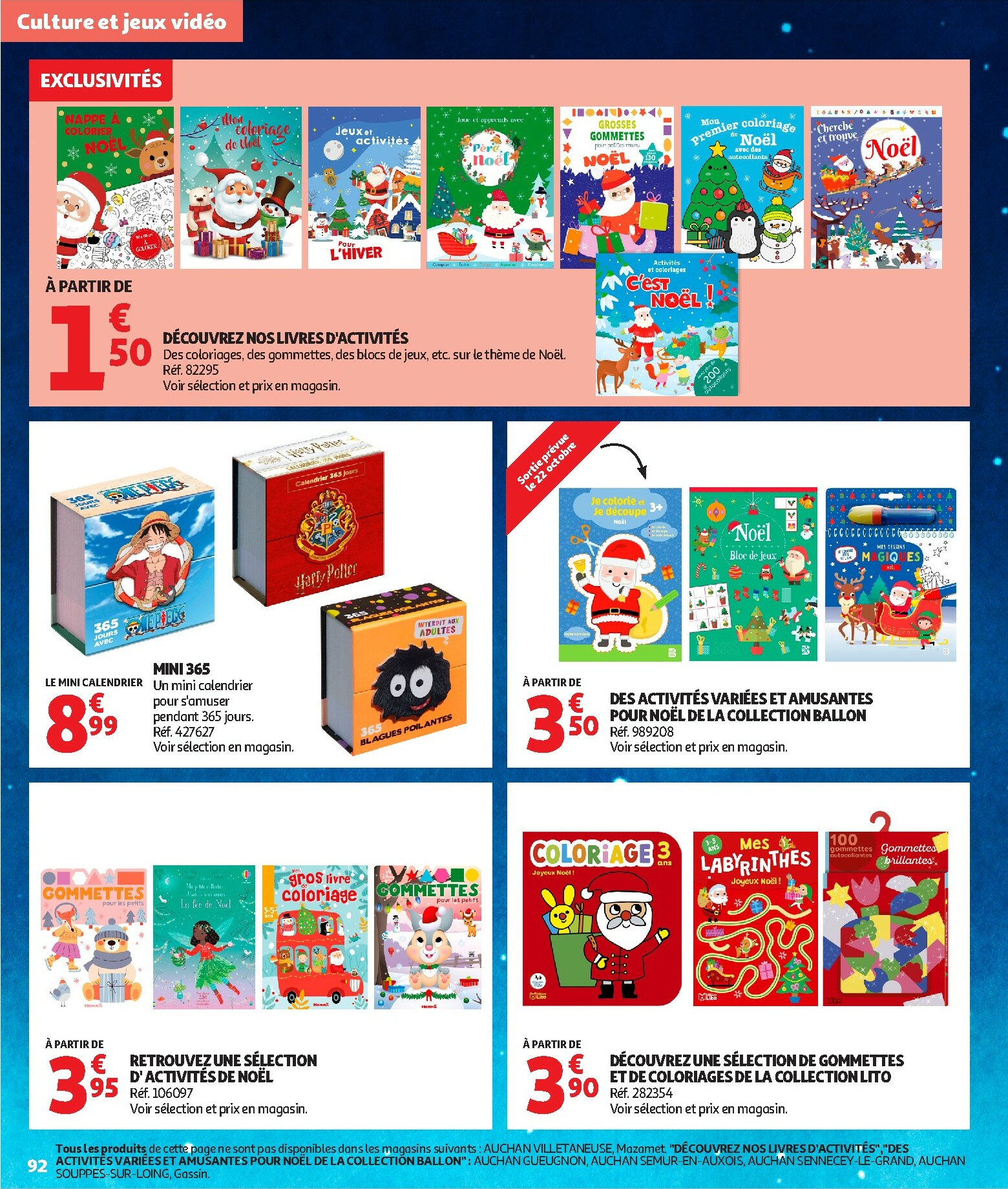 auchan - Auchan - La fabuleuse mission de Noël folder geldig vanaf 17/10 - 07/12 - page: 92 auchan - Auchan - La fabuleuse mission de Noël folder geldig vanaf 17/10 - 07/12 - page: 92
