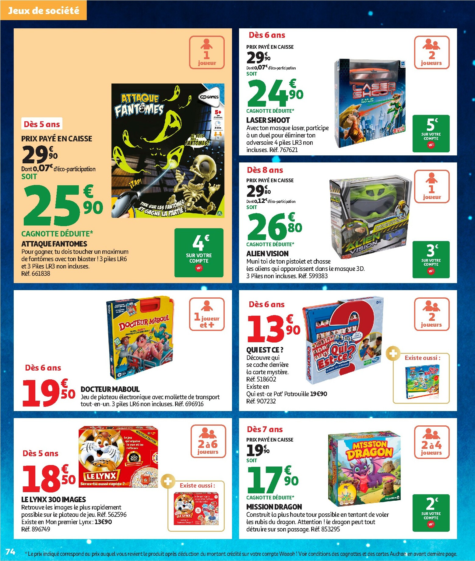 auchan - Auchan - La fabuleuse mission de Noël folder geldig vanaf 17/10 - 07/12 - page: 74 auchan - Auchan - La fabuleuse mission de Noël folder geldig vanaf 17/10 - 07/12 - page: 74