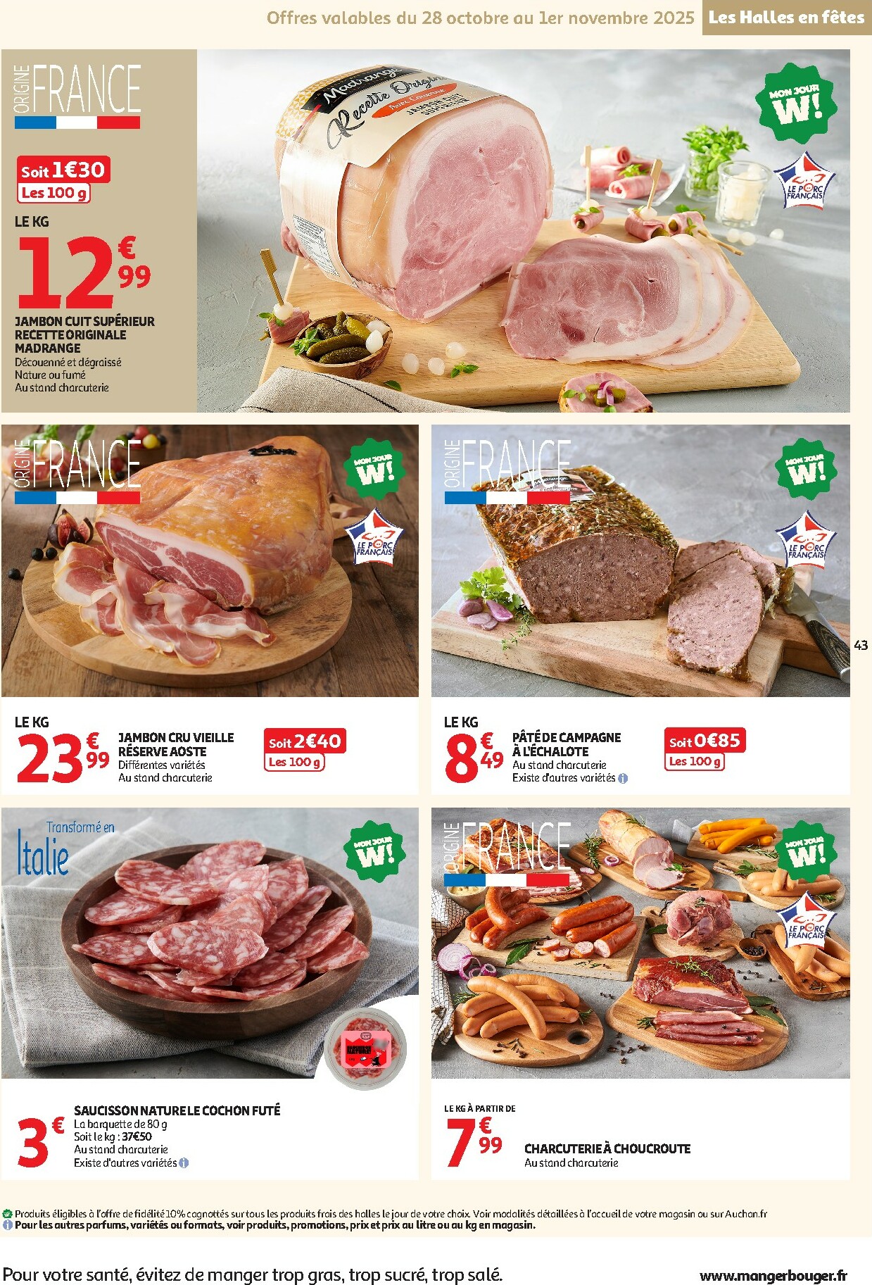 auchan - De Auchan - C'est parti pour les 25 JOURS AUCHAN folder geldig vanaf 28/10 t/m 09/11 - page: 43 auchan - De Auchan - C'est parti pour les 25 JOURS AUCHAN folder geldig vanaf 28/10 t/m 09/11 - page: 43
