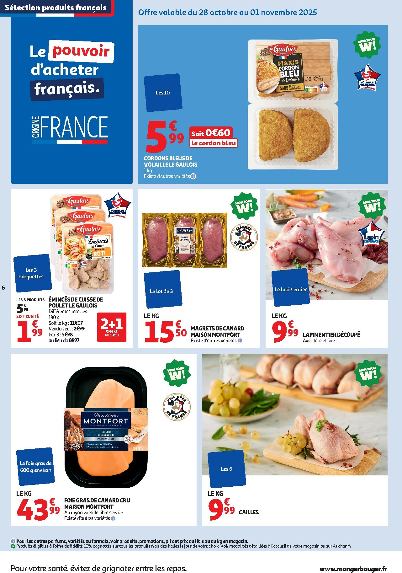 auchan - De Auchan - C'est parti pour les 25 JOURS AUCHAN folder geldig vanaf 28/10 t/m 09/11 - page: 6 auchan - De Auchan - C'est parti pour les 25 JOURS AUCHAN folder geldig vanaf 28/10 t/m 09/11 - page: 6