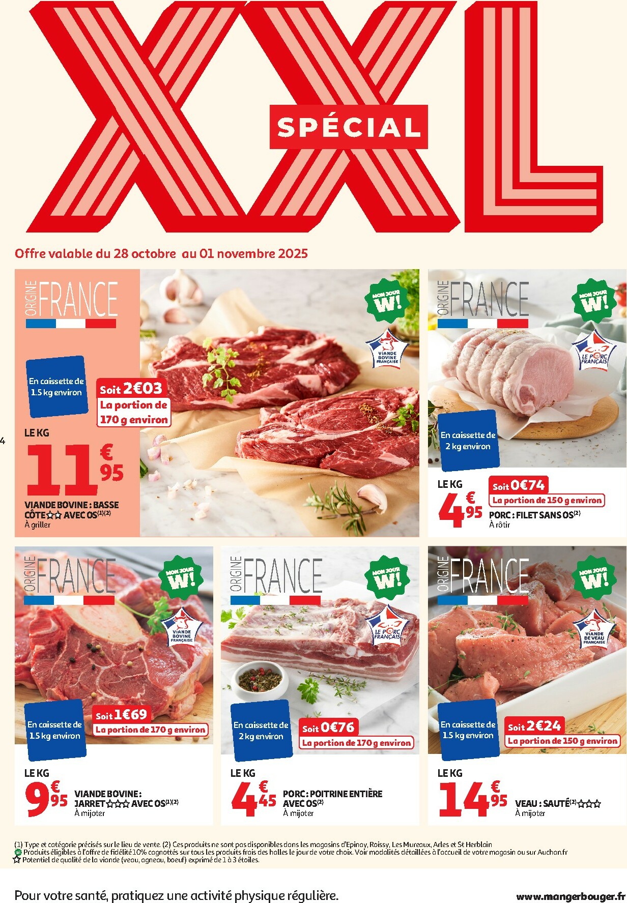 auchan - De Auchan - C'est parti pour les 25 JOURS AUCHAN folder geldig vanaf 28/10 t/m 09/11 - page: 4 auchan - De Auchan - C'est parti pour les 25 JOURS AUCHAN folder geldig vanaf 28/10 t/m 09/11 - page: 4