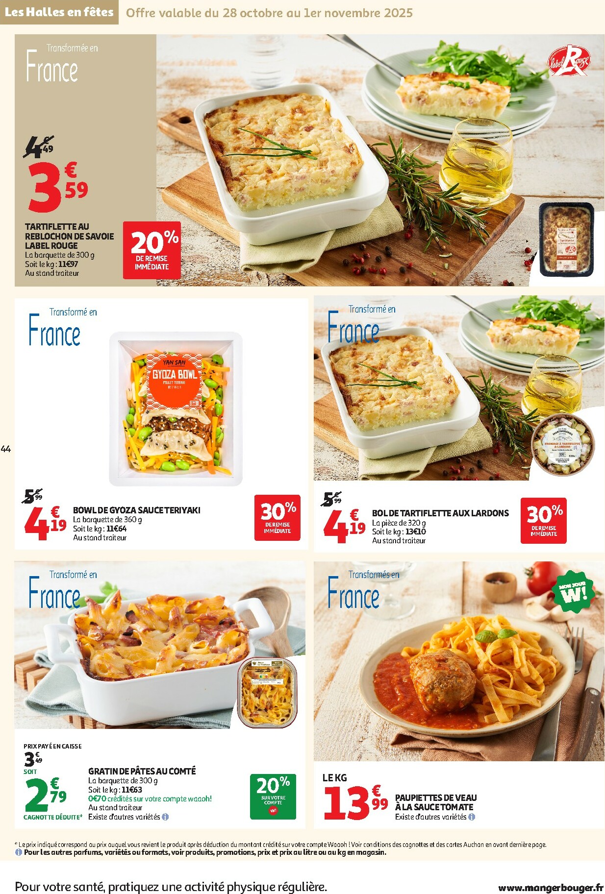 auchan - De Auchan - C'est parti pour les 25 JOURS AUCHAN folder geldig vanaf 28/10 t/m 09/11 - page: 44 auchan - De Auchan - C'est parti pour les 25 JOURS AUCHAN folder geldig vanaf 28/10 t/m 09/11 - page: 44
