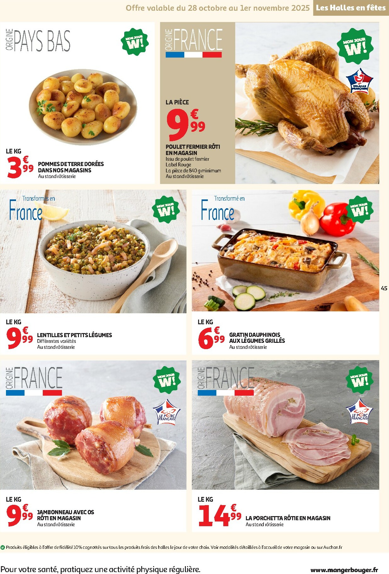 auchan - De Auchan - C'est parti pour les 25 JOURS AUCHAN folder geldig vanaf 28/10 t/m 09/11 - page: 45 auchan - De Auchan - C'est parti pour les 25 JOURS AUCHAN folder geldig vanaf 28/10 t/m 09/11 - page: 45