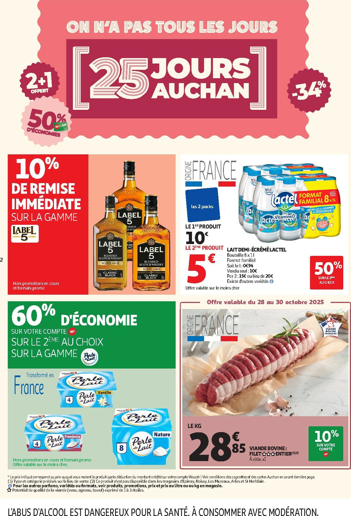 auchan - De Auchan - C'est parti pour les 25 JOURS AUCHAN folder geldig vanaf 28/10 t/m 09/11 - page: 2 auchan - De Auchan - C'est parti pour les 25 JOURS AUCHAN folder geldig vanaf 28/10 t/m 09/11 - page: 2
