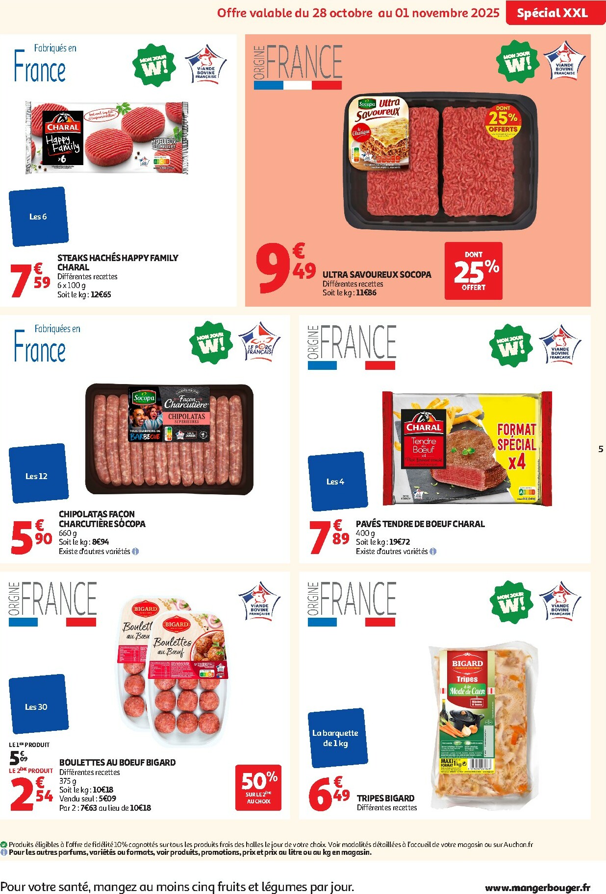 auchan - De Auchan - C'est parti pour les 25 JOURS AUCHAN folder geldig vanaf 28/10 t/m 09/11 - page: 5 auchan - De Auchan - C'est parti pour les 25 JOURS AUCHAN folder geldig vanaf 28/10 t/m 09/11 - page: 5