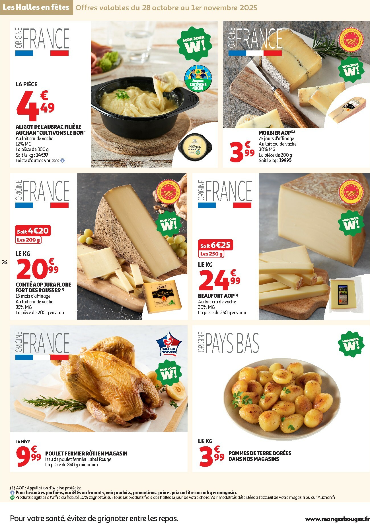 auchan - De Auchan Supermarché - C'est parti pour les 25 JOURS AUCHAN dans votre super folder geldig vanaf 28/10 t/m 08/11 - page: 26