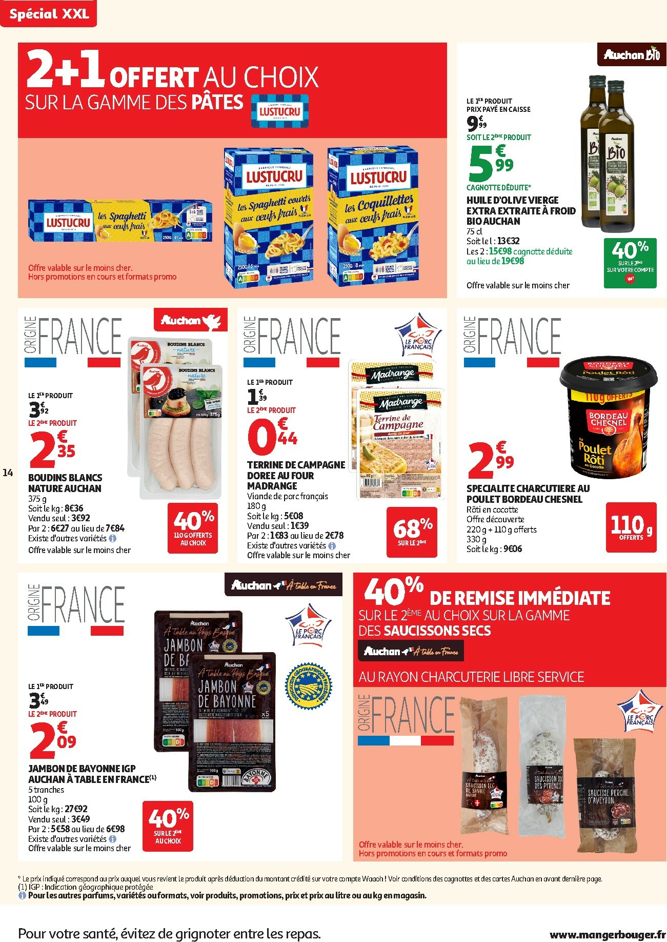 auchan - De Auchan Supermarché - C'est parti pour les 25 JOURS AUCHAN dans votre super folder geldig vanaf 28/10 t/m 08/11 - page: 14