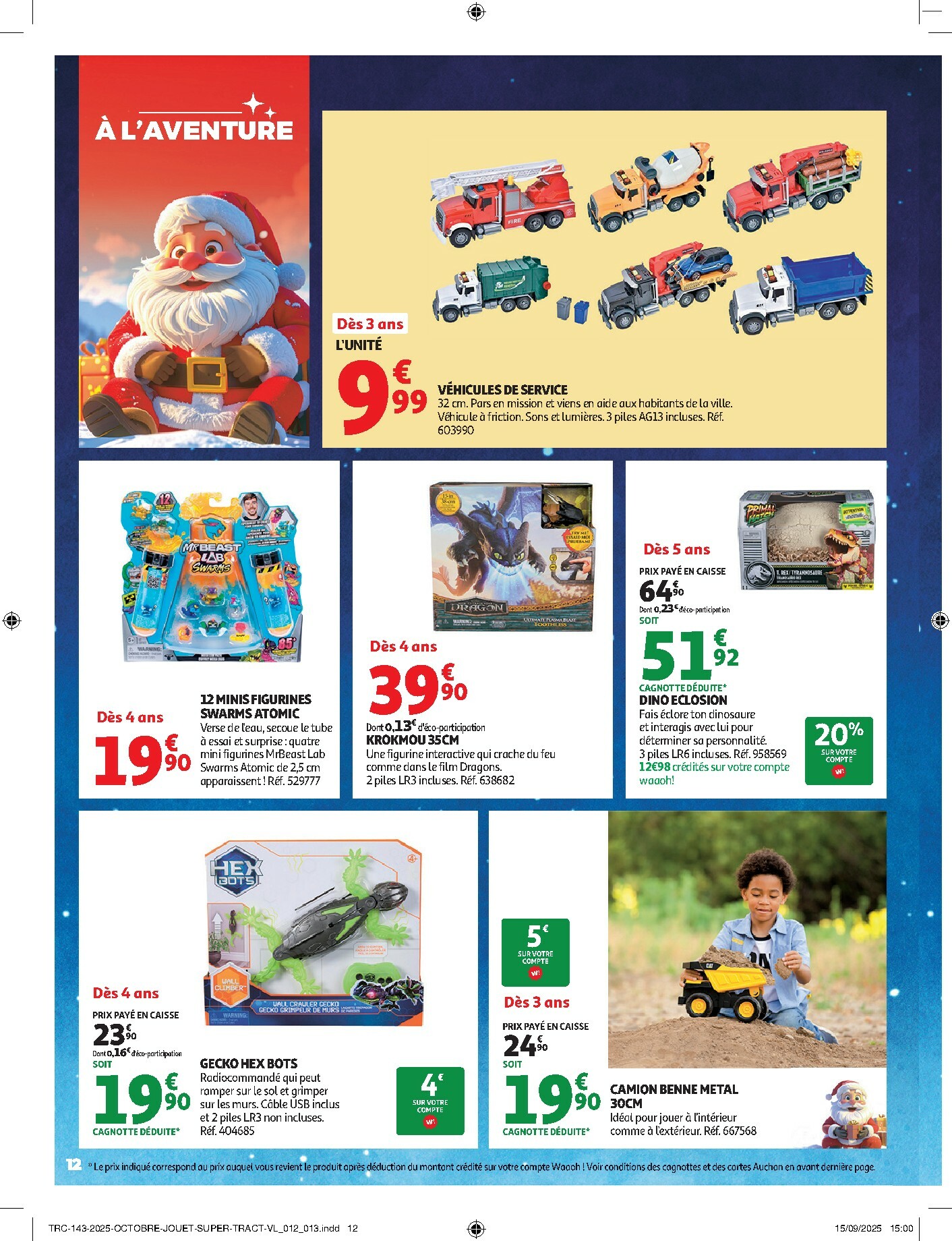 auchan - De Auchan Supermarché - La fabuleuse mission de Noël dans votre super folder geldig vanaf 28/10 t/m 07/12 - page: 12