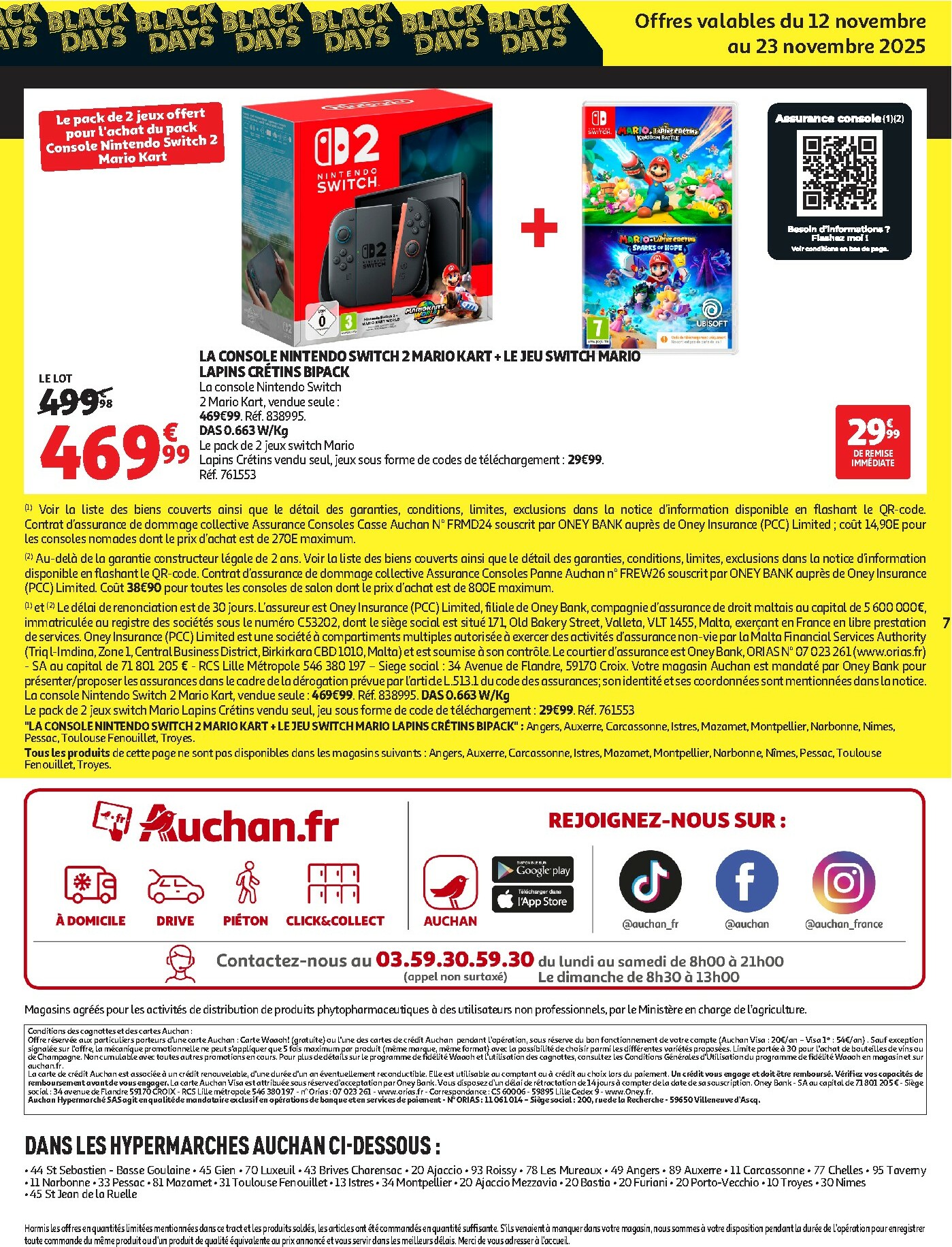 auchan - De Auchan - Les Black Days c'est parti folder geldig vanaf 04/11 t/m 23/11 - page: 7