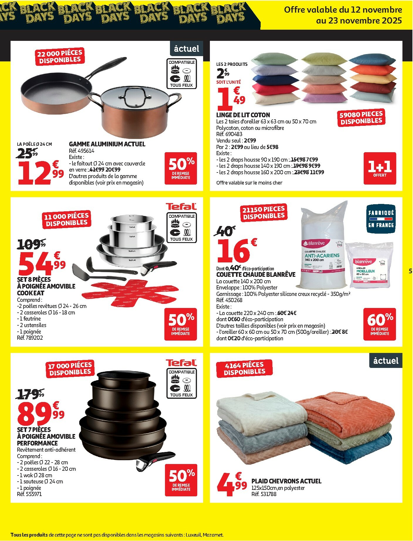 auchan - De Auchan - Les Black Days c'est parti folder geldig vanaf 04/11 t/m 23/11 - page: 5