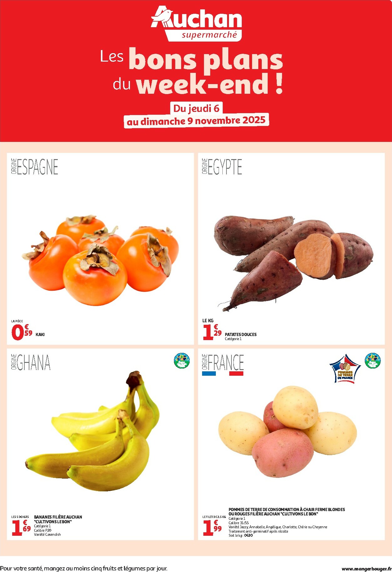 auchan - De Auchan - Les bons plans du week-end dans votre super folder geldig vanaf 06/11 t/m 09/11