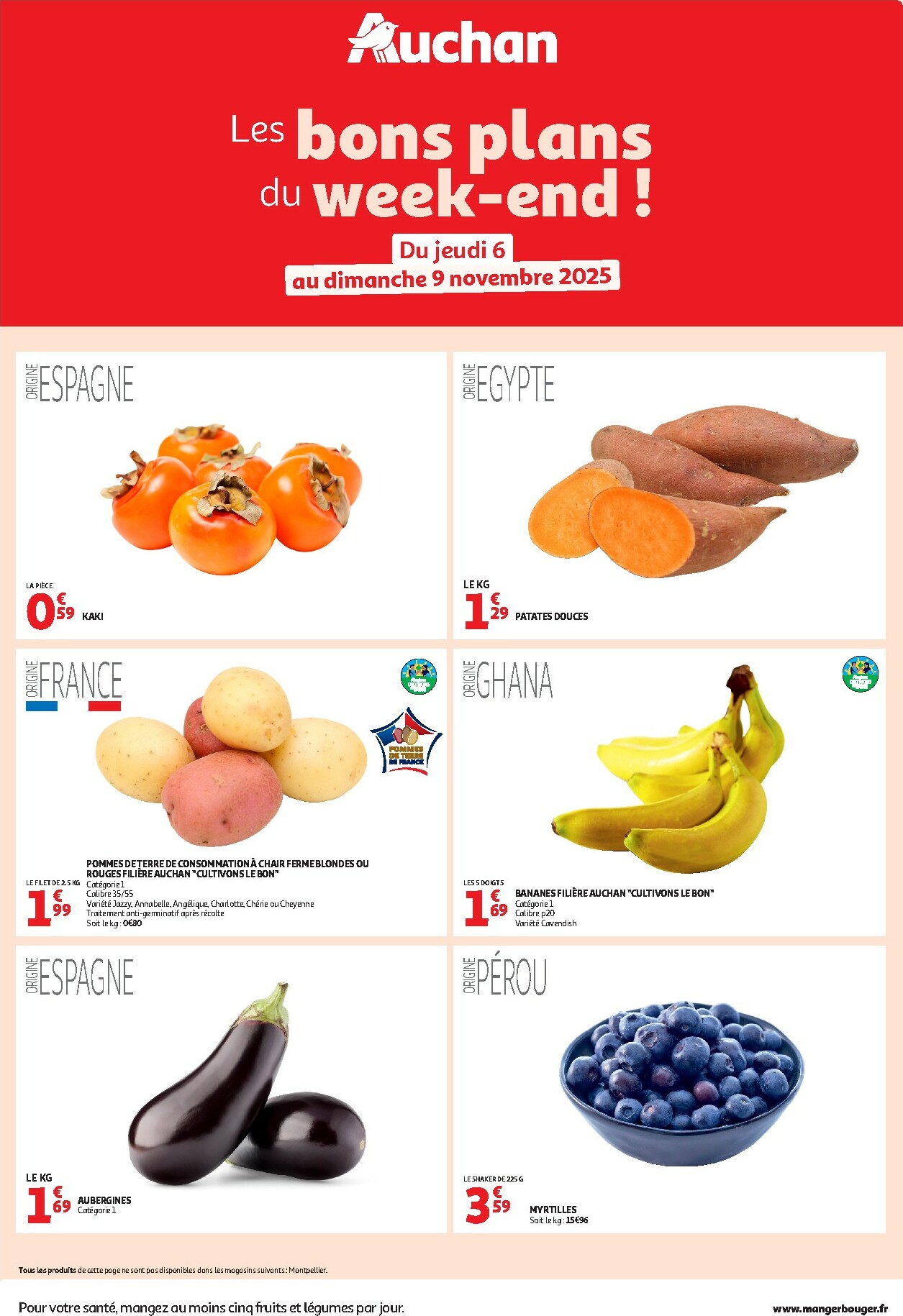 auchan - De Auchan - Les bons plans du week-end dans votre hyper folder geldig vanaf 06/11 t/m 09/11