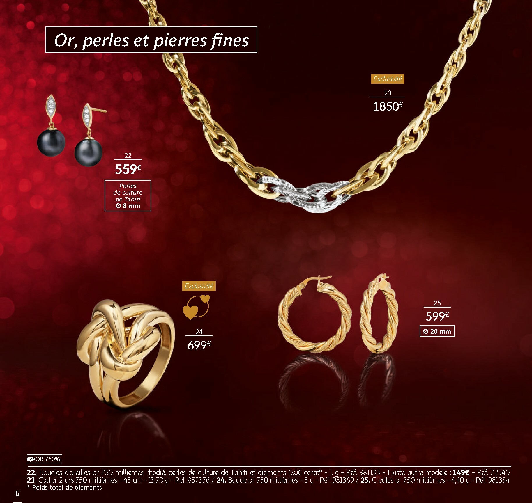 auchan - De Auchan - La Vie en Or: Collection Joaillerie folder geldig vanaf 31/10 t/m 31/12 - page: 6