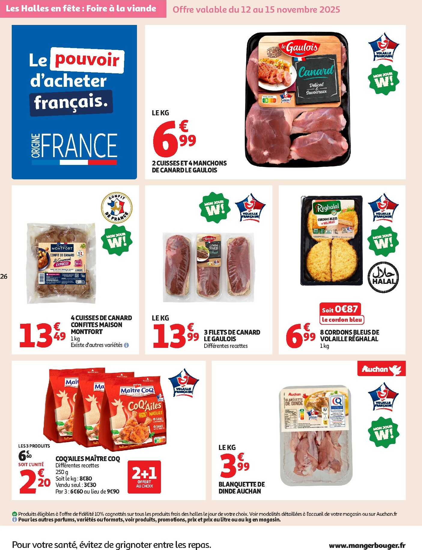 auchan - De Auchan supermarché folder geldig vanaf 12/11 t/m 22/11 - page: 26