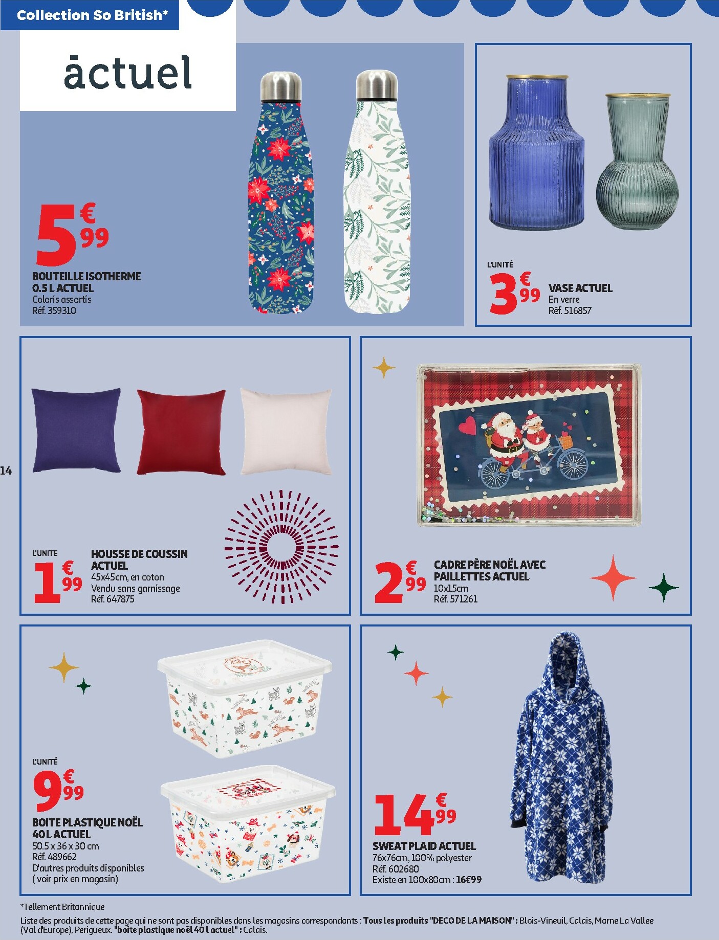 auchan - De Auchan - Bon Noël et Bonnes Affaires : Sélection déco folder geldig vanaf 12/11 t/m 24/12 - page: 14