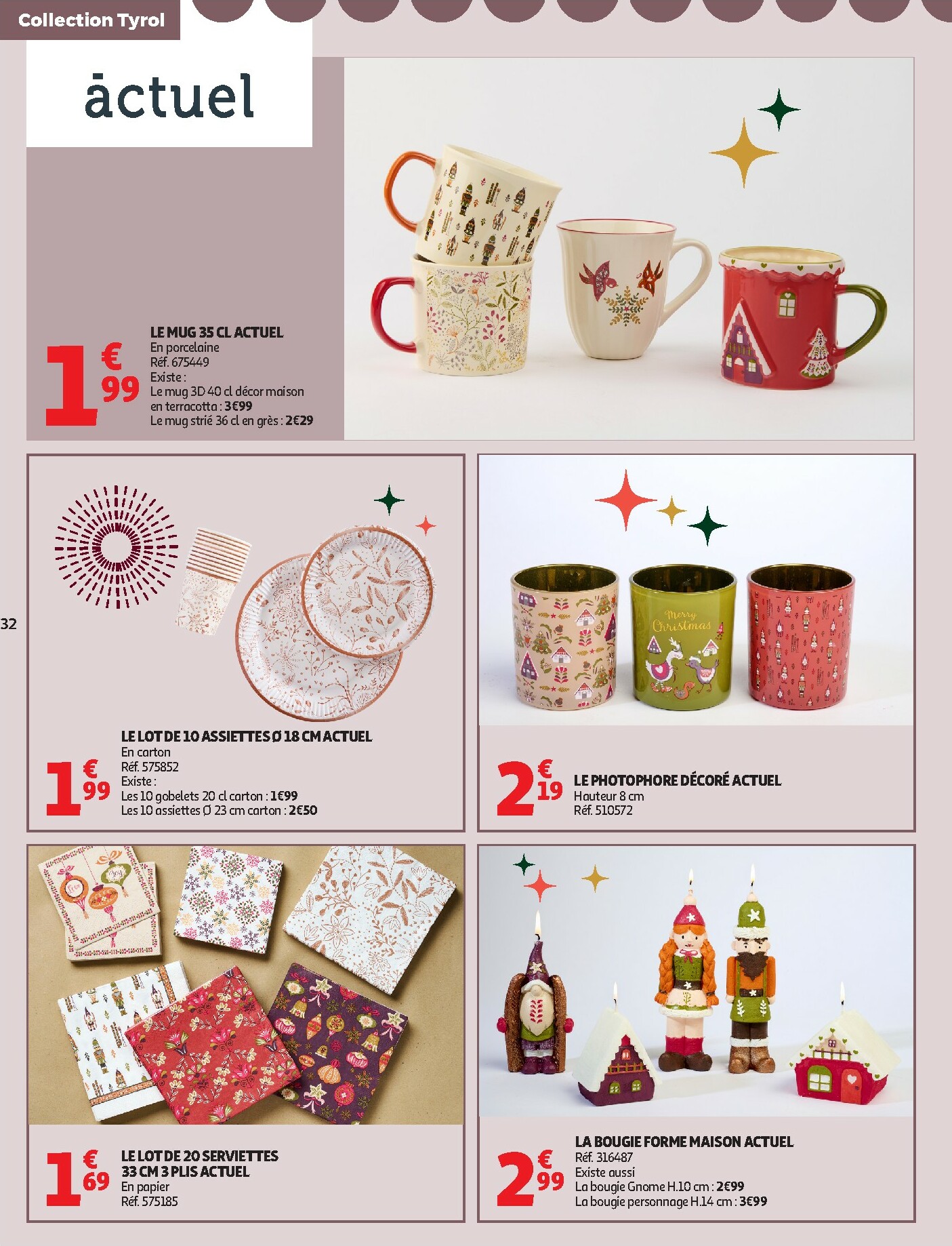 auchan - De Auchan - Bon Noël et Bonnes Affaires : Sélection déco folder geldig vanaf 12/11 t/m 24/12 - page: 32