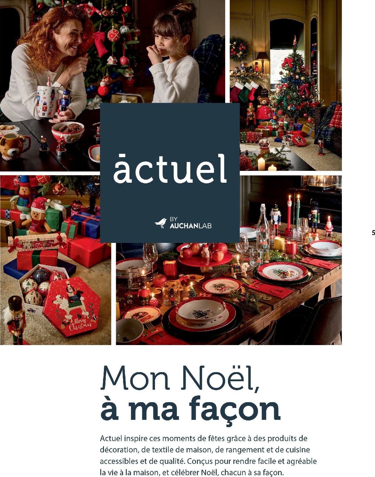 auchan - De Auchan - Bon Noël et Bonnes Affaires : Sélection déco folder geldig vanaf 12/11 t/m 24/12 - page: 5