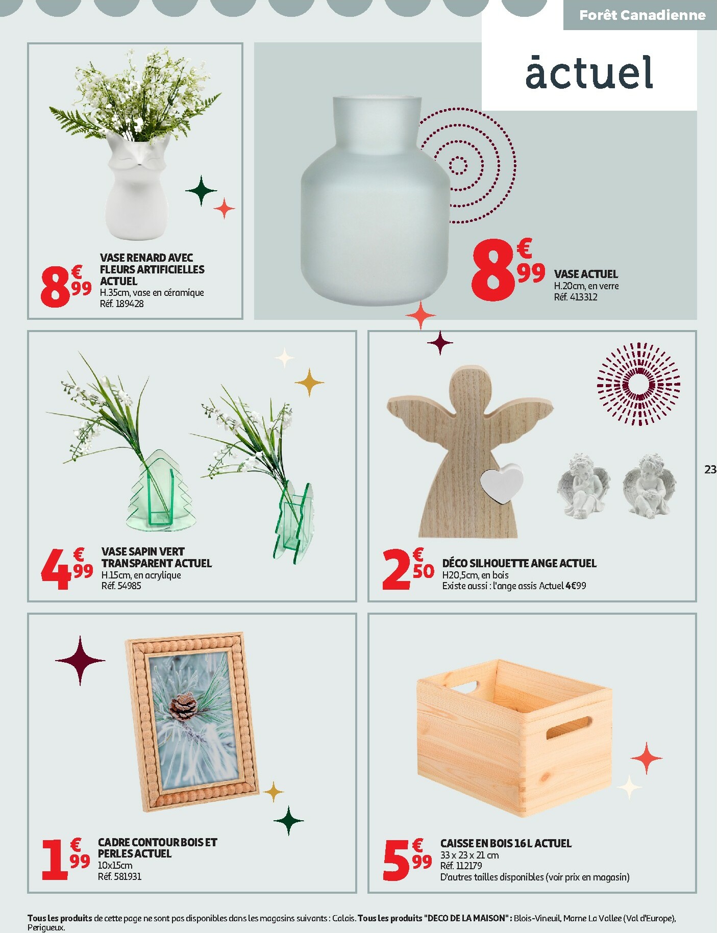 auchan - De Auchan - Bon Noël et Bonnes Affaires : Sélection déco folder geldig vanaf 12/11 t/m 24/12 - page: 23