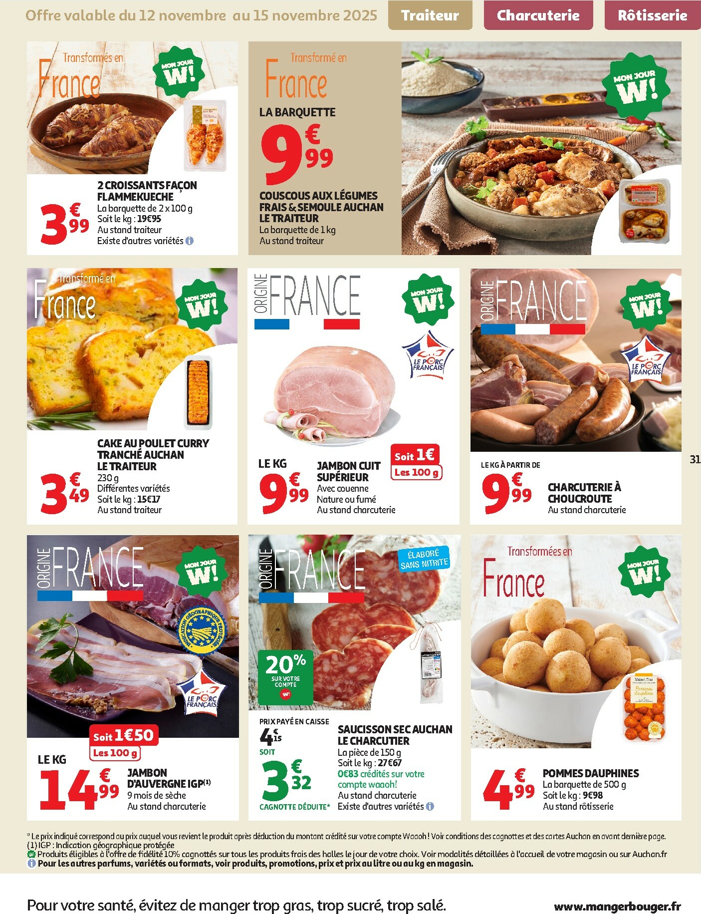 auchan - De Auchan folder geldig vanaf 12/11 t/m 23/11 - page: 31