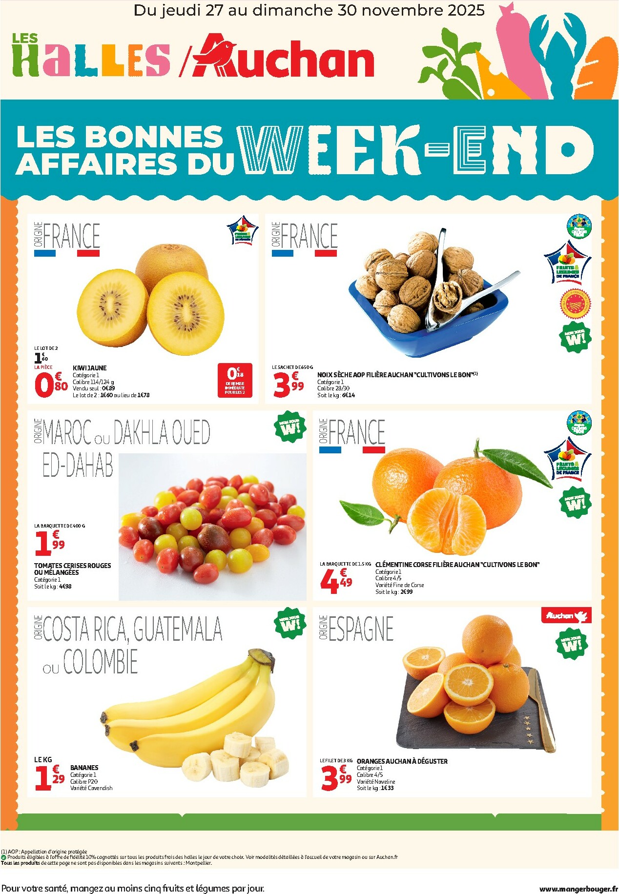 auchan - De Auchan - Les bons plans du week-end dans votre hyper folder geldig vanaf 27/11 t/m 30/11