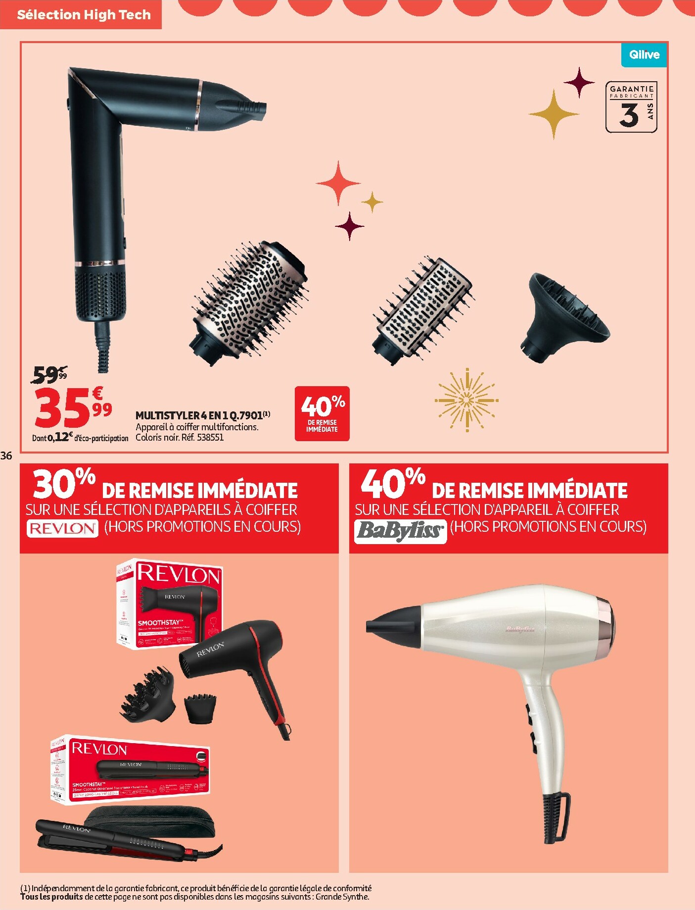 auchan - De Auchan - Bon Noël et Bonnes Affaires : Sélection hig-tech folder geldig vanaf 02/12 t/m 24/12 - page: 36