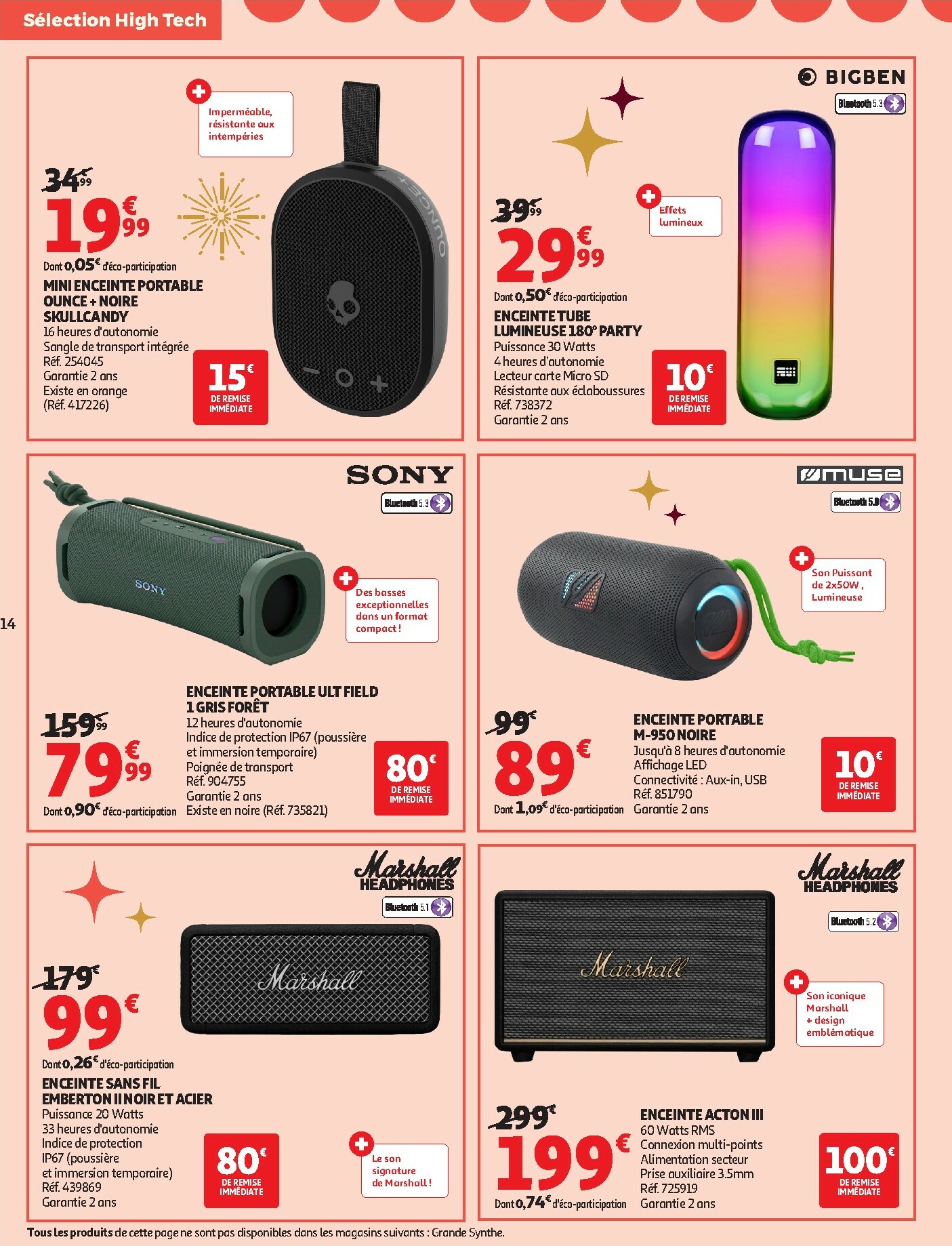 auchan - De Auchan - Bon Noël et Bonnes Affaires : Sélection hig-tech folder geldig vanaf 02/12 t/m 24/12 - page: 14