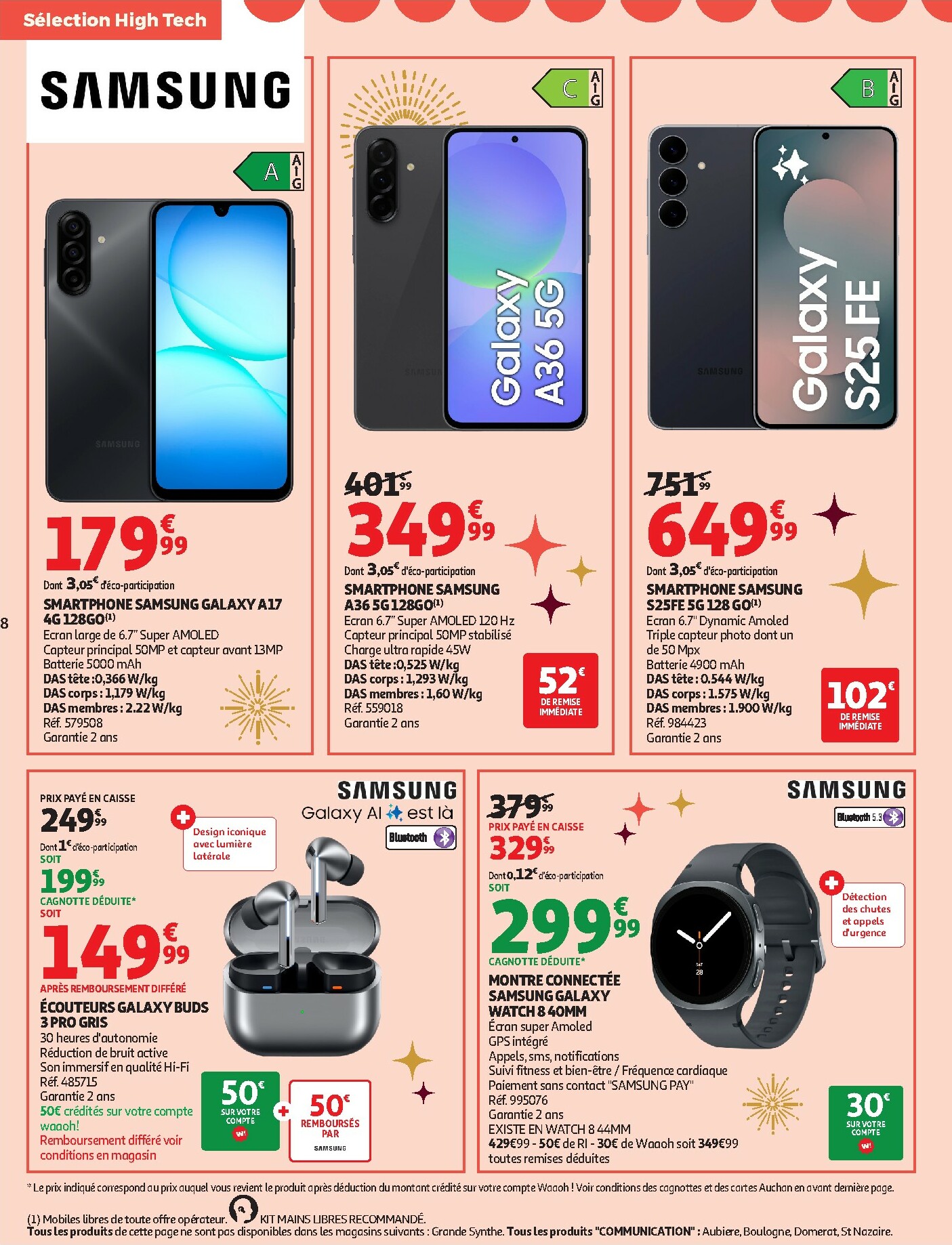 auchan - De Auchan - Bon Noël et Bonnes Affaires : Sélection hig-tech folder geldig vanaf 02/12 t/m 24/12 - page: 8