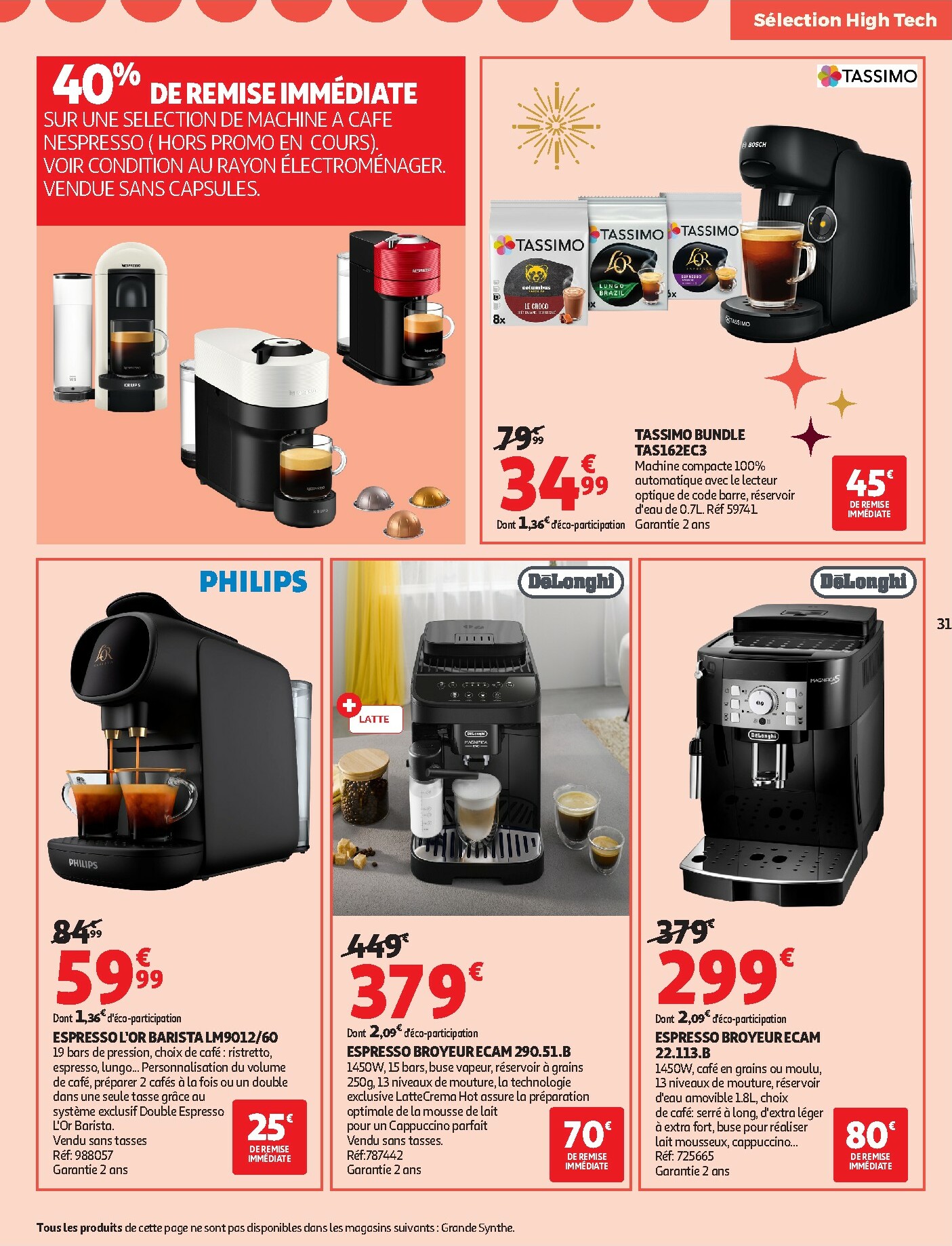 auchan - De Auchan - Bon Noël et Bonnes Affaires : Sélection hig-tech folder geldig vanaf 02/12 t/m 24/12 - page: 31