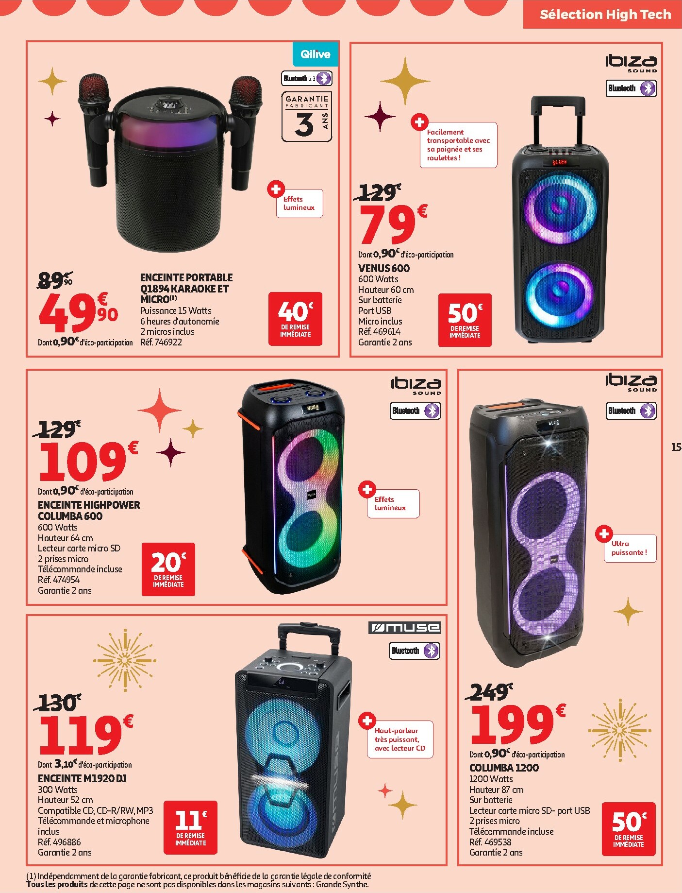 auchan - De Auchan - Bon Noël et Bonnes Affaires : Sélection hig-tech folder geldig vanaf 02/12 t/m 24/12 - page: 15