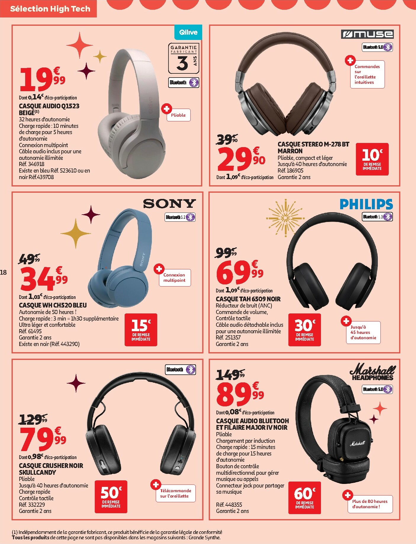 auchan - De Auchan - Bon Noël et Bonnes Affaires : Sélection hig-tech folder geldig vanaf 02/12 t/m 24/12 - page: 18