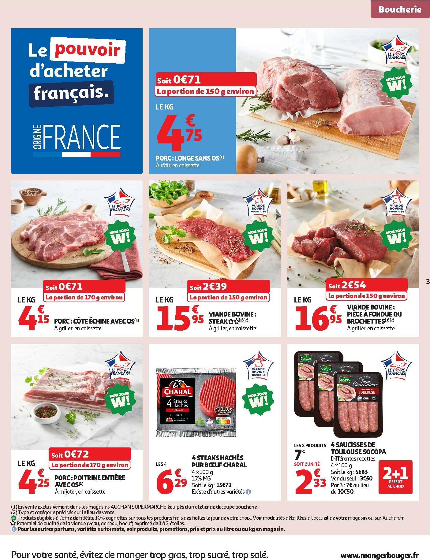 auchan - De Auchan - Le frais, le bon, moins cher folder geldig vanaf 02/12 t/m 06/12 - page: 3