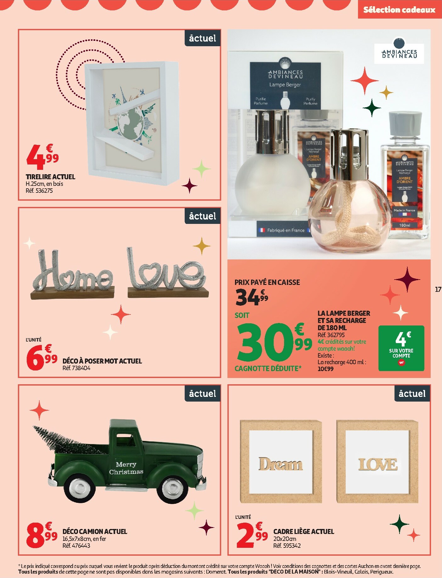 auchan - De Auchan - Bon Noël et Bonnes Affaires : Sélection cadeaux folder geldig vanaf 02/12 t/m 24/12 - page: 17