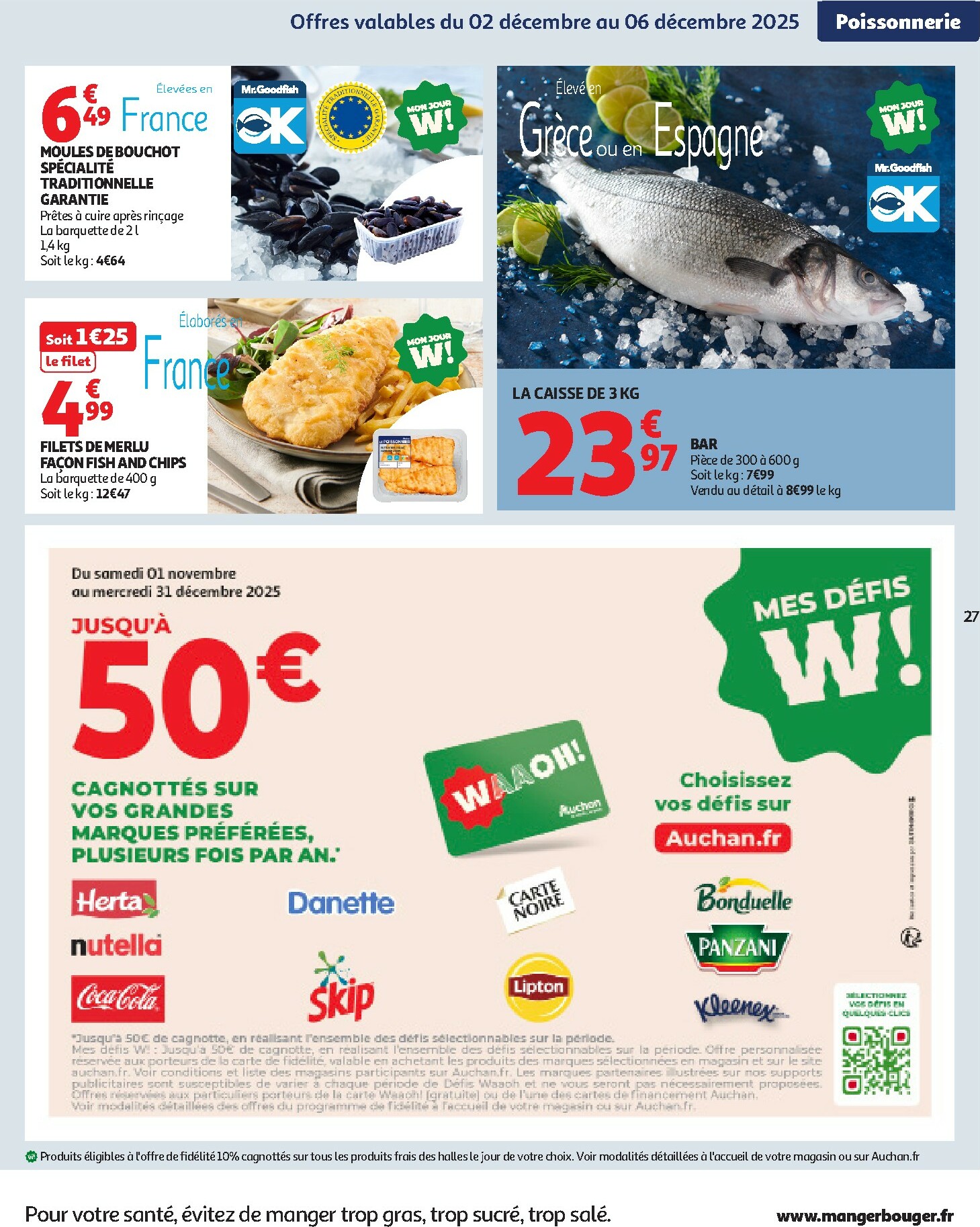 auchan - De Auchan - Les prix bas qui font du bien au quotidien folder geldig vanaf 02/12 t/m 07/12 - page: 27