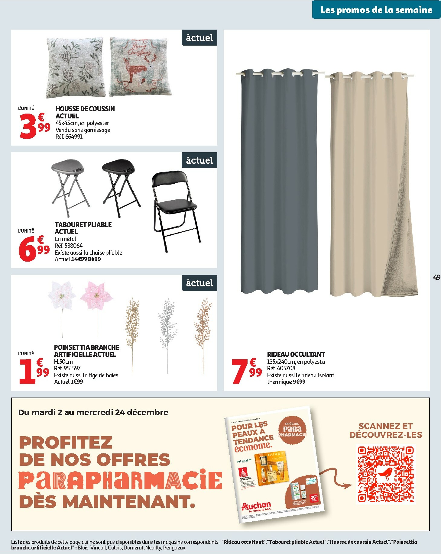 auchan - De Auchan - Les prix bas qui font du bien au quotidien folder geldig vanaf 02/12 t/m 07/12 - page: 49