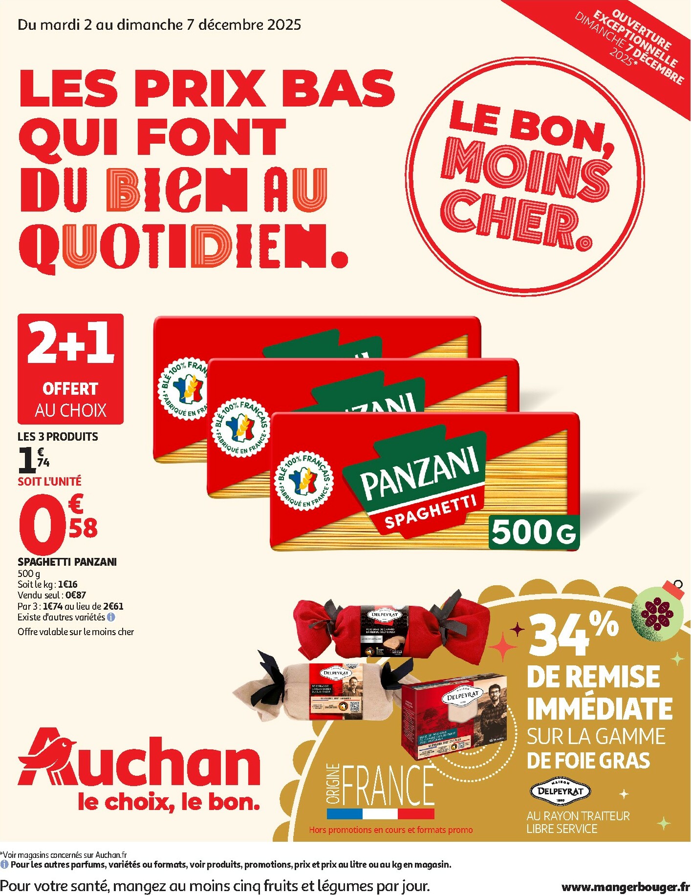 auchan - De Auchan - Les prix bas qui font du bien au quotidien folder geldig vanaf 02/12 t/m 07/12